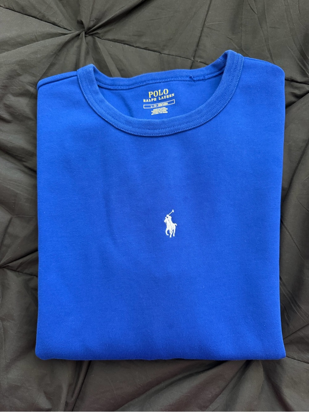 Polo by Ralph Lauren Men’s Crewneck Sweatshirt - Blue with White Logo